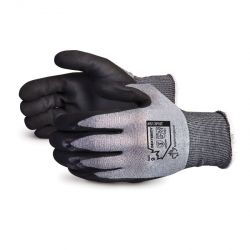 SUPERIOR GLOVE S13PNT9, GLOVE - DEXERITY BLACK NYLON - W/NITRILE PALM SIZE 9 S13PNT9