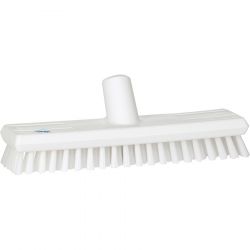 WATERFED DECK SCRUBBER-WHITE - 11" WIDE EXTRA STIFF