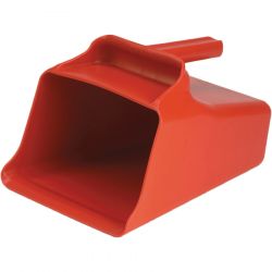 HAND SCOOP RED 128OZ - POLYPROYLENE