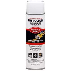 RUST-OLEUM 1691838, INVERTED STRIPING PAINT-IC - 18 OZ AEROSOL WHITE 1691838