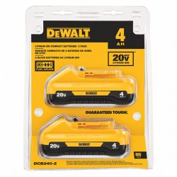 Dewalt DC240-2, COMPACT BATTERY - 20V MAX 4.0AH (2 PACK) 