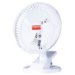 CLIP-ON FAN,2 SPEEDS,6" BLADE DIA.