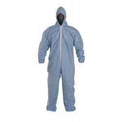 DUPONT TM127SBU3X002500, COVERALL-DISPOSABLE PAPER BLUE - W/HOOD ELAST WRIST/ANKL 3XLRG TM127SBU3X002500