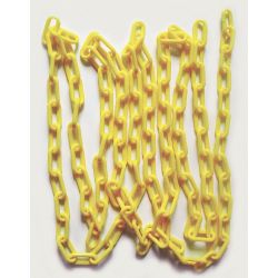 BARRICADE CHAIN,2 IN X 100 FT, YELLO