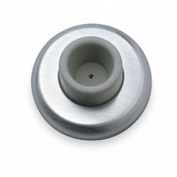 CONCAVE DOOR STOP,SATIN STAINLESS S