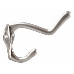 COAT HOOK,2 HOOK ENDS,NICKEL