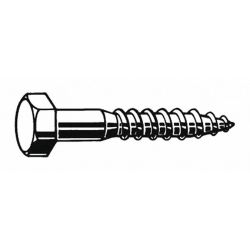 BOLT LAG HEX ZP 1/4X1-1/2,100/ PK