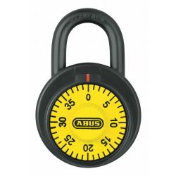 COMBINATION PADLOCK,FRONT,BLAC K/SILVER