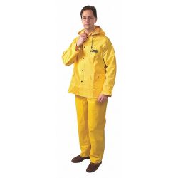 3 PIECE RAINSUIT W/DETACHABLE HOOD,