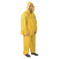 3 PIECE RAINSUIT W/DETACHABLE HOOD,