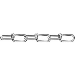 CHAIN,DBL,ZINC,SZ #1,155 LB LO AD,10