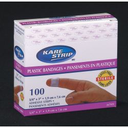 BANDAGES PLASTIC 1.9X7.6CM 100 /BOX