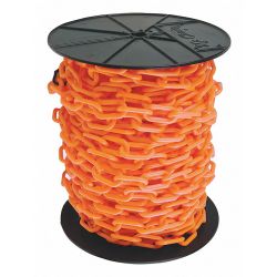 CHAIN PLASTIC 8 ORANGE REEL 2X125