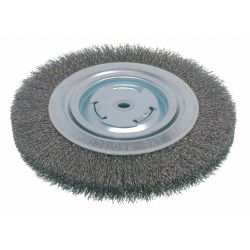 BRUSH WIRE WHEEL CRIMPED NARRO W 8IN