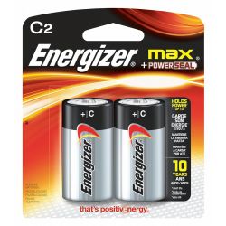 BATTERY ENERGIZER ALK 1.5V C 2 /PK