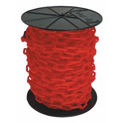 CHAIN PLASTIC #8 RED REEL 2 X 125