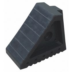 WHEEL CHOCK MOLDED RUBBER BLAC K