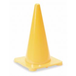 TRAFFIC CONE,18 IN.YELLOW