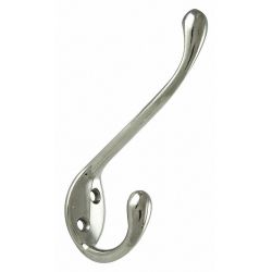 HEAVY DUTY COAT HOOK,NICKEL