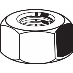 NUT HEX D934 8.8 M6-1,100/PK