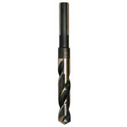 DRILL RED SHANK,HSS,BLACK & GO LD,1-1/8"