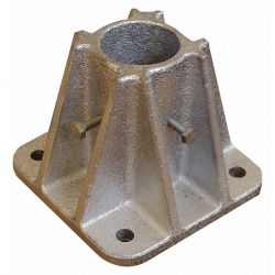 SOCKET MOUNTING BASE,SINGLE,L 5 IN