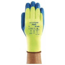 GLOVES POWERFLEX T HI VIZ COLD SZ 7