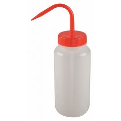 WASH BOTTLE,LDPE,RED,32 OZ.