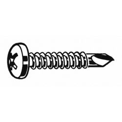 SCREW SDRL ZP PAN 8-18X1/2,100 /PK