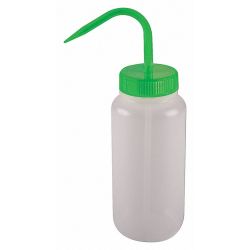 WASH BOTTLE,LDPE,GREEN,16 OZ.