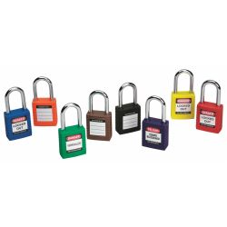 PADLOCK SFTY 1.5IN BLUE KA 6/ PACK