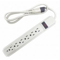 OUTLET STRIP,WHITE,3 FT. L,PLA STIC