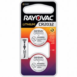 LITHIUM,COIN CELL BATTERY,3V DC,PK2