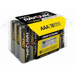 ULTRAPRO,ALKALINE,AAA BATTERY, PK18