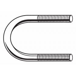 UBOLT RND ST BO 2-3/4X1-1/2,1/ 4-20,10/PK