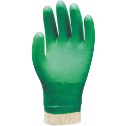 GLOVES PVC K/W ROUGH GR L