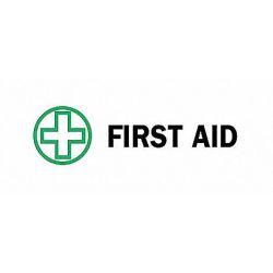 SIGN FIRST AID N/H 3 1/2 X 10 TB