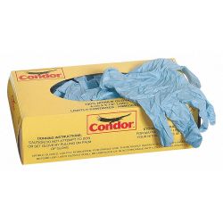 DISPOSABLE GLOVES,NITRILE,L,BL UE,PK