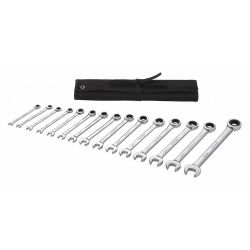 RATCHETING WRENCH SET,METRIC,1 5 PCS.