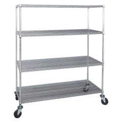 CART WIRE 4 SHELVES