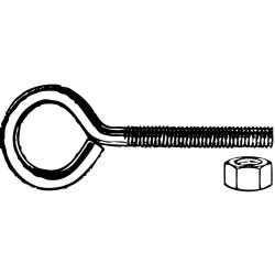 EYE BOLT 18.8SS W/NUTS1/4-20X2-1/2