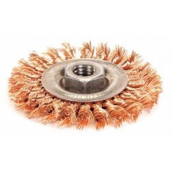 TWIST WIRE WHEEL BRUSH,THREADE D ARBOR