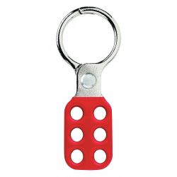 LOCKOUT HASP,SNAP-ON,RED,4-3/8 IN. L