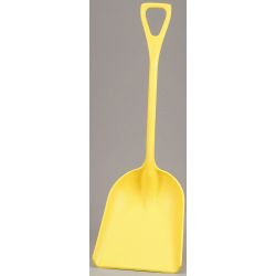 SHOVEL PLASTIC 14X17IN, 42IN L YLW