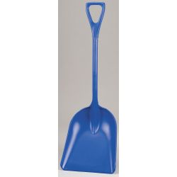 SHOVEL PLASTIC 14X17IN, 42IN L BLUE