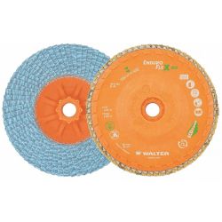 FLAP DISC,4-1/2" DIA.,TYPE 27, COATED