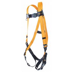 HARNESS W/BACK + SIDE D-RINGS GR LG