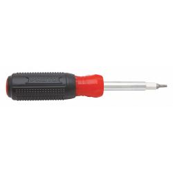 MULTI-BIT SCREWDRIVER,10-IN-1, 7-1/4IN