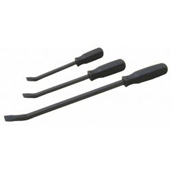 PRY BAR,CURVED,HIGH CARBON STE EL,3PCS.