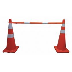 TELESCOPING CONE BAR,ORANGE,60 -108 " L